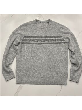 Michael Bastian Men’s Striped Crewneck Sweater Medium Wool Blend